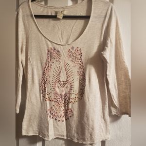 3 for $15 Lucky Brand Owl 3/4 sleeve shirt.  Size L